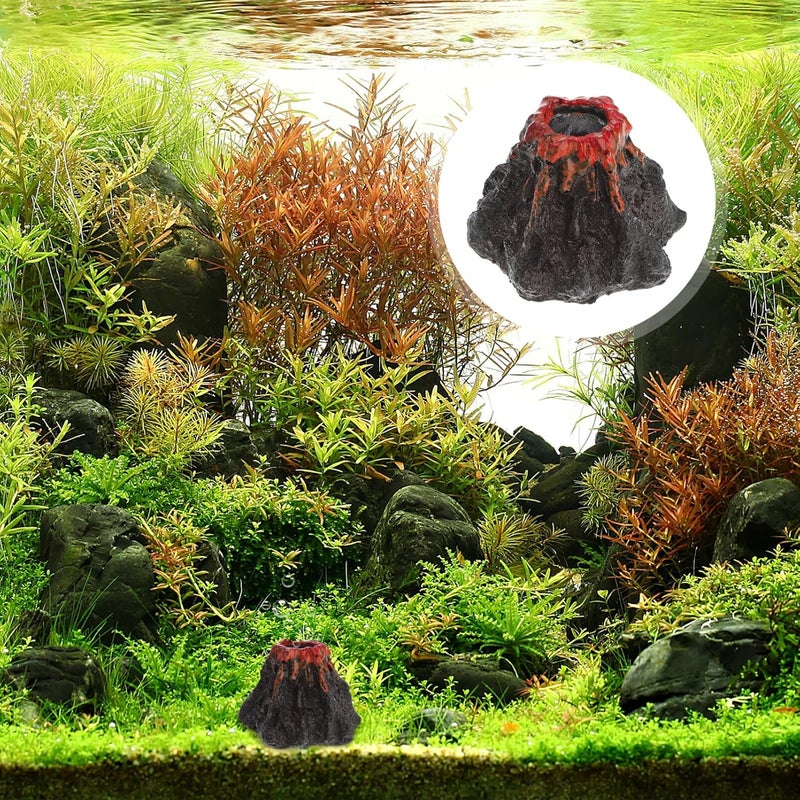 klarako Model Fish for Decor Simulation - Plants Figurine Ornament Small Air Volcanic Tank Kit Bubble Models Large Resin Diy Underwater Aquarium Size Artificial Frother - Image 3