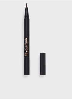 REVOLUTION Revolution Hair Stroke Brow Pen Medium Brown  - Image 1