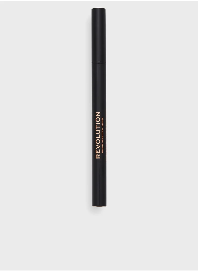 REVOLUTION Revolution Hair Stroke Brow Pen Medium Brown