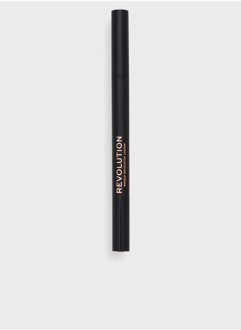 REVOLUTION Revolution Hair Stroke Brow Pen Medium Brown  - Image 3