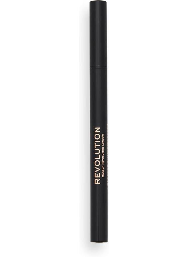 Revolution Hair Stroke Brow Pen Medium Brown - Image 3