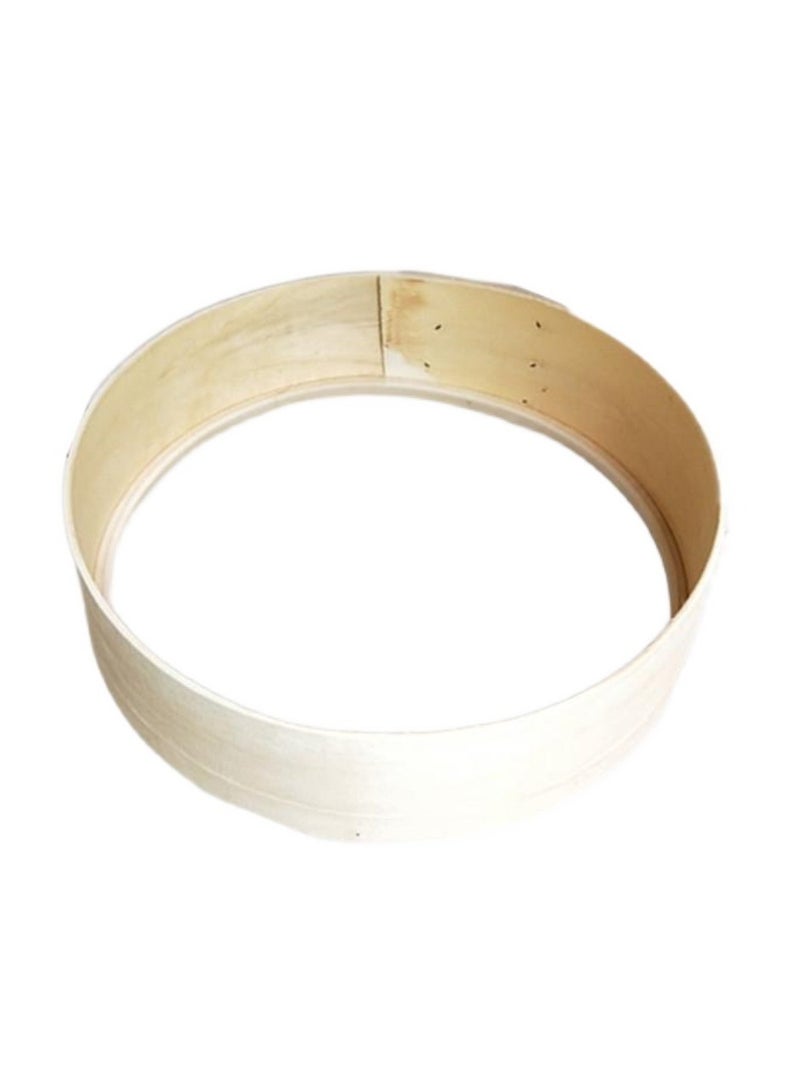 Handmade Wooden Sieve Flour Sieve Ultra-fine Baking 60 Mesh Household Nile Sieve Kitchen Flour Basket Traditional Chinese Medicine Flour Sieve Wooden Radish-Specifications:Diameter 30cm 60 Mesh - Image 1