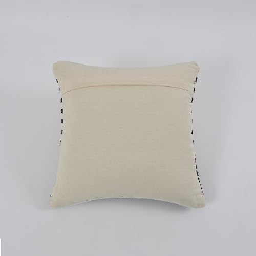 TIB Premium Boho Decorative Throw Cushion Covers, 16 x 16 cm, Set of 2, Cotton. (Black Stripes) - Image 5