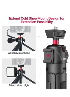 Ulanzi Ulanzi MT 16 Camera Tripod Stand Holder Mini Tabletop Tripod Selfie Stick With Cold Shoe Travel Tripod For IPhone 12 Canon G7X Mark III Sony ZV1 RX100 VII A6600 Vlogging Filmmaking Live Streaming  - Image 3