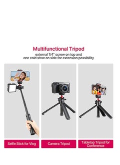 Ulanzi Ulanzi MT 16 Camera Tripod Stand Holder Mini Tabletop Tripod Selfie Stick With Cold Shoe Travel Tripod For IPhone 12 Canon G7X Mark III Sony ZV1 RX100 VII A6600 Vlogging Filmmaking Live Streaming  - Image 5