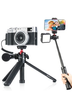 Ulanzi Ulanzi MT 16 Camera Tripod Stand Holder Mini Tabletop Tripod Selfie Stick With Cold Shoe Travel Tripod For IPhone 12 Canon G7X Mark III Sony ZV1 RX100 VII A6600 Vlogging Filmmaking Live Streaming  - Image 1