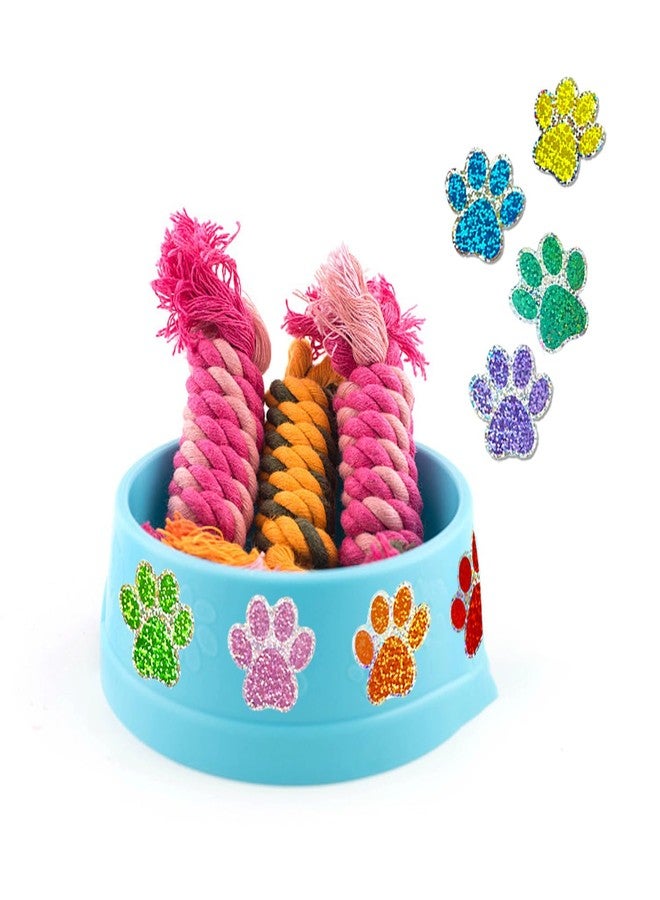 Yeachlaing Paw Print Stickers, 1.5" Holographic Shiny Bear Paw Stickers with Perforation Line (500PCS, Multicolor) - Image 3