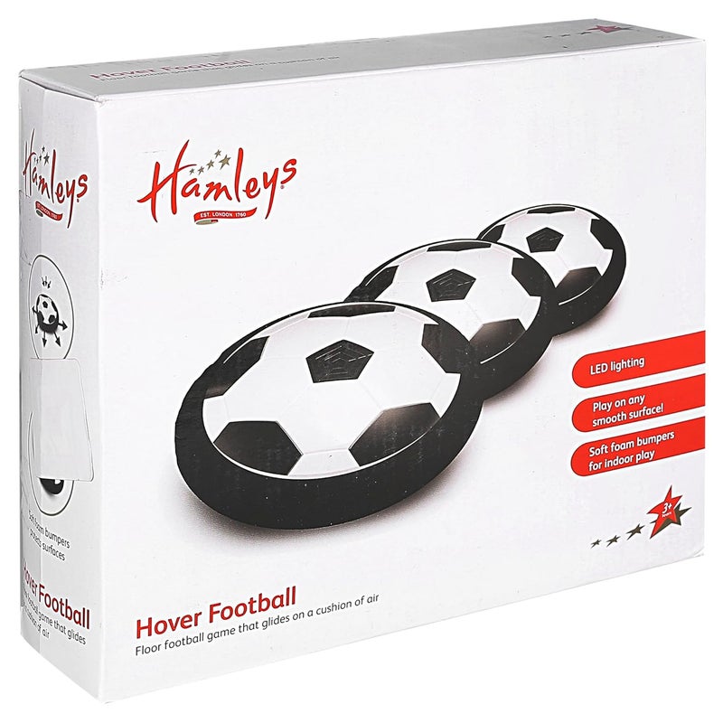 Hamleys Hover Football Toy – Indoor Air-Powered Soccer Game for Kids | Electric Floating Football with Lights | Fun Birthday Gift Toy for Boys & Girls | Age 5+ | Black - Image 3