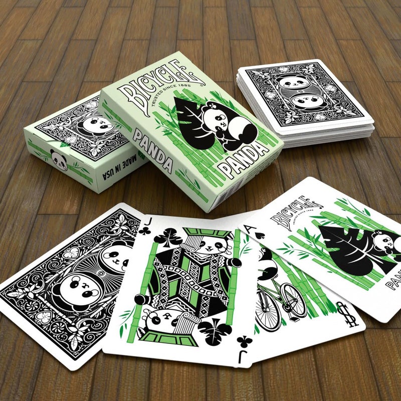 Bicycle Panda Playing Cards, Cute Animal Playing Cards, 1 Deck - Image 3