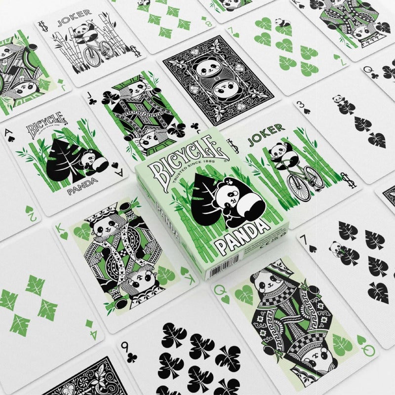 Bicycle Panda Playing Cards, Cute Animal Playing Cards, 1 Deck - Image 2