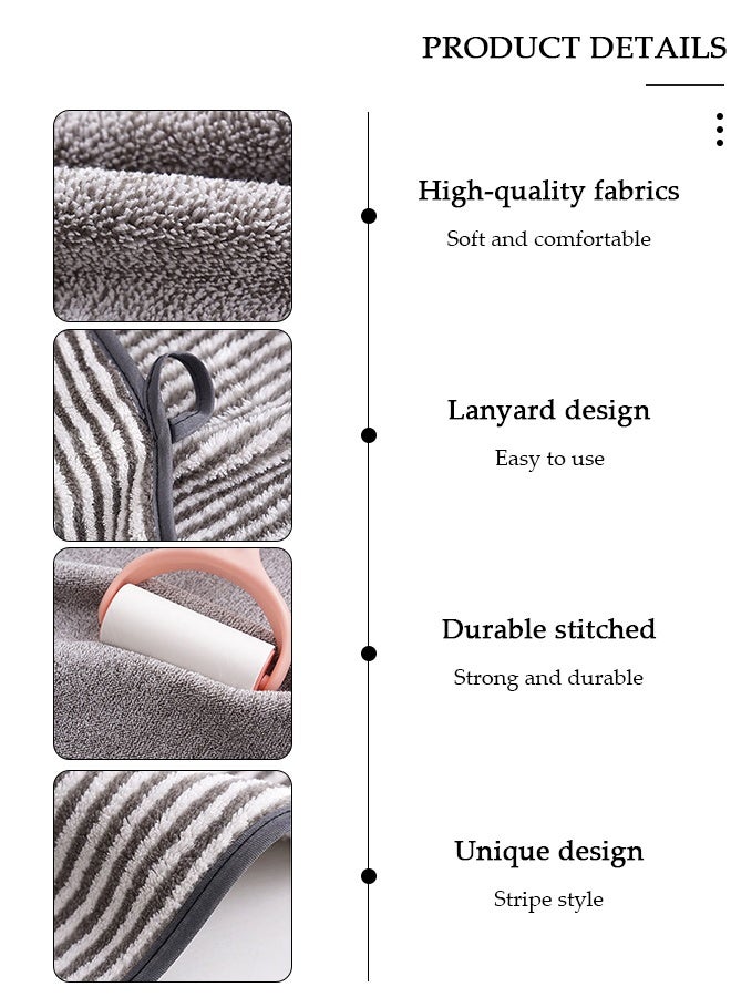 DUNISO منشفة استحمام ومناشف غسيل، مناشف جسم ناعمة من الألياف الدقيقة، منشفة سريعة الجفاف لأغراض متعددة، مناشف خفيفة الوزن للشاطئ وحمام السباحة، تستخدم في السبا، اليوغا، اللياقة البدنية، الحمام - Image 4