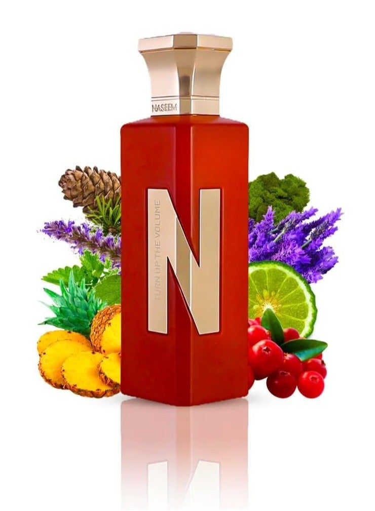 Naseem Turn Up The Volume Eau De Parfum Aqua Perfume for Men & Women - 75ml - Image 2