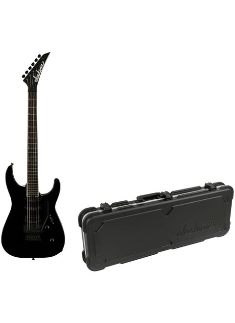Jackson Pro Plus Soloist SLA3 Electric Guitar  RightHanded 6 Strings Deep Black Premium Craftsmanship and Playability Bundle with Protective Hardshell Case 2 Items