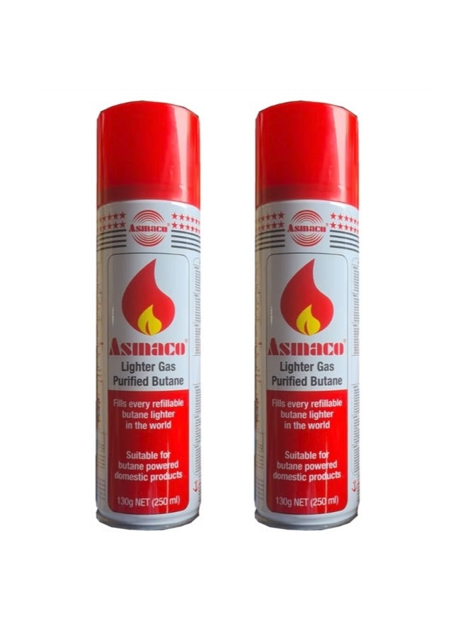 Asmaco Purified Lighter Reflling with Multiple Nozle Heads (Pack of 2) - Image 1