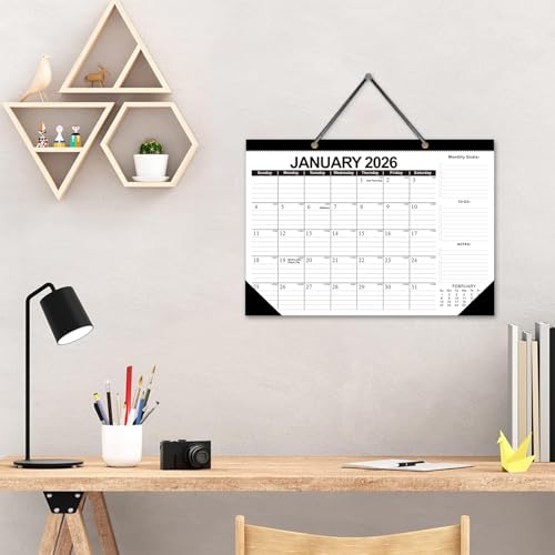 ZTX 2026 Calendar Desk Calendars as Big Deskpad or Large Hanging Wall Planner for Home Classroom School Large Desk Calendar 22"x17"Jan.2026-Jun.2027 - Image 5