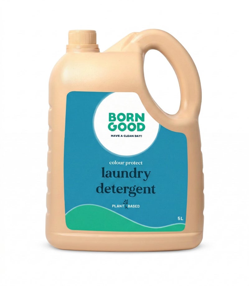 Born Good Natural Colour Protect Laundry Detergent | 5000ml | Plant-Based, Biodegradable, Non-Toxic, Eco-Friendly, Organic, Herbal | Made With Amino Silicone to Protect Colour | Baby Safe - Image 1