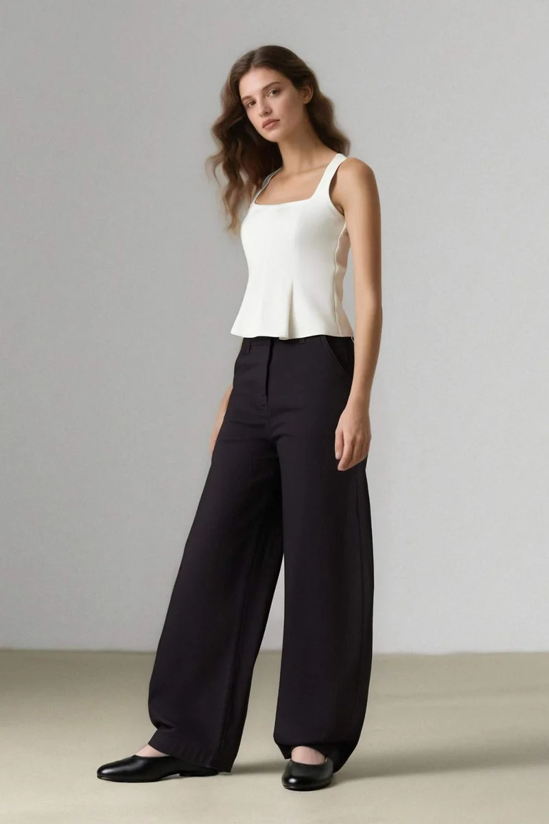 ديفاكتو Carrot Fit Gabardine Trousers