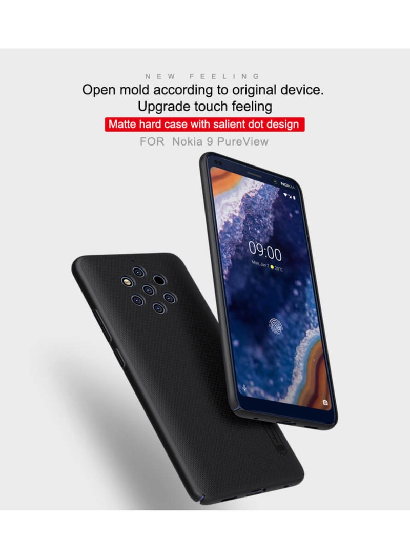 Nillkin Super Frosted Shield cover case for Nokia 9 Pure - Black - Image 4