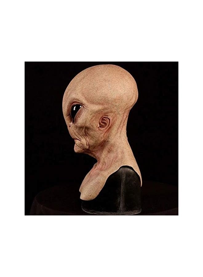 Realistic Alien Mask Creepy Halloween Masks For Adult Latex Full Head Party Props Costume - Image 4