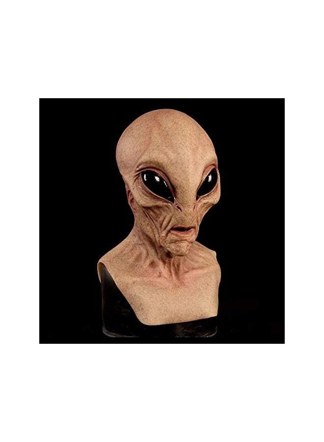 Realistic Alien Mask Creepy Halloween Masks For Adult Latex Full Head Party Props Costume - Image 3