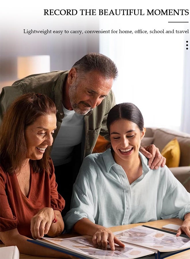 DUNISO Photo Picture Album 6 Inches 300 Photos,Small Capacity Premium Leather Cover Wedding Family Photo Albums Holds 300 Horizontal Photos, Extra Large Picture Capacity Albums Photo Book for Family and Wedding - Image 5