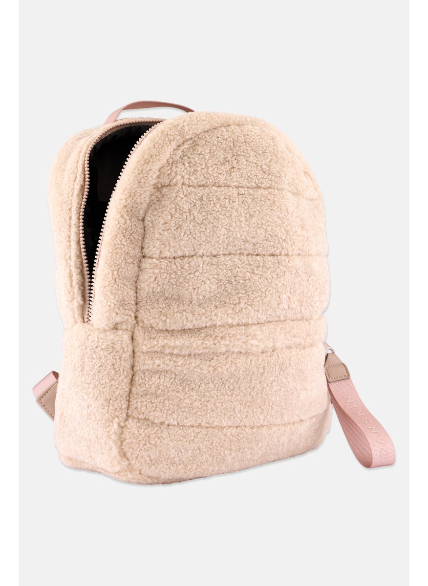 Danskin Women Textured Jules Shealing Backpack 36 H x 32 L x 15 W cm, Beige  - Image 3