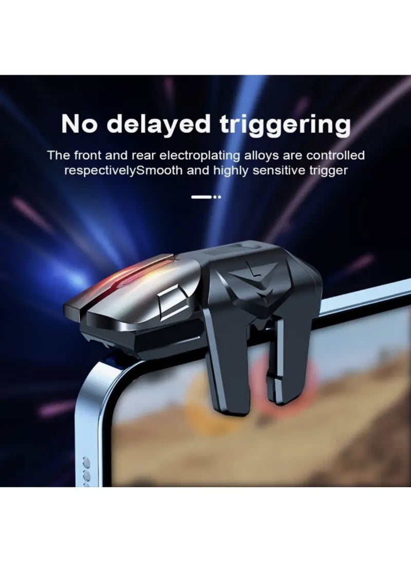 A Pair of Mobile Game Controller Triggers,，4pcs Sweat-Proof Finger Gloves，Additions for Mobile Gaming, Sensitive Finger Triggers for Shooting Target Buttons, Best Birthday And Holiday Gifts for Friends - Image 3