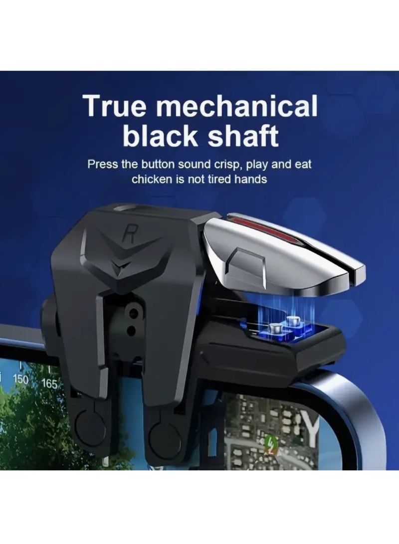 A Pair of Mobile Game Controller Triggers,，4pcs Sweat-Proof Finger Gloves，Additions for Mobile Gaming, Sensitive Finger Triggers for Shooting Target Buttons, Best Birthday And Holiday Gifts for Friends - Image 4