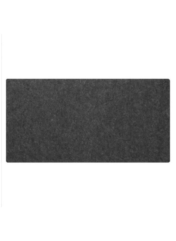 Felt Desk Pad Non Slip Mousepad Felt pad Table Protector and Organizer Extra Large Gaming Mouse Pad Solid Color Simple Style for The Gaming Office and at Home Black  - Image 3