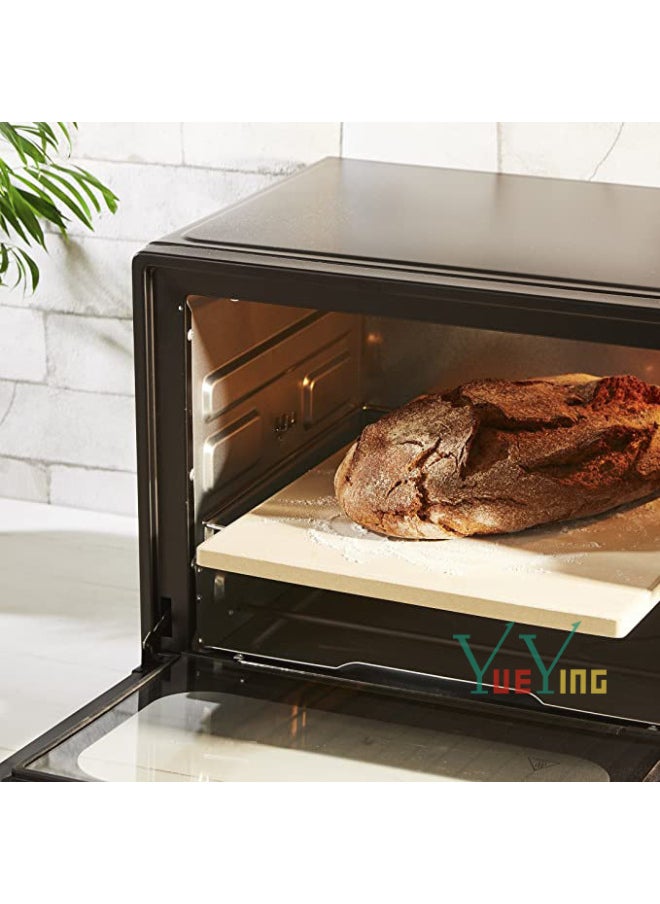 Oven Slate Baking Pizza Board Cordierite Non-Stick Baking Oven Stone Baking Pan Square Pizza Stone Baking Stone-Specifications:305×305×10mm