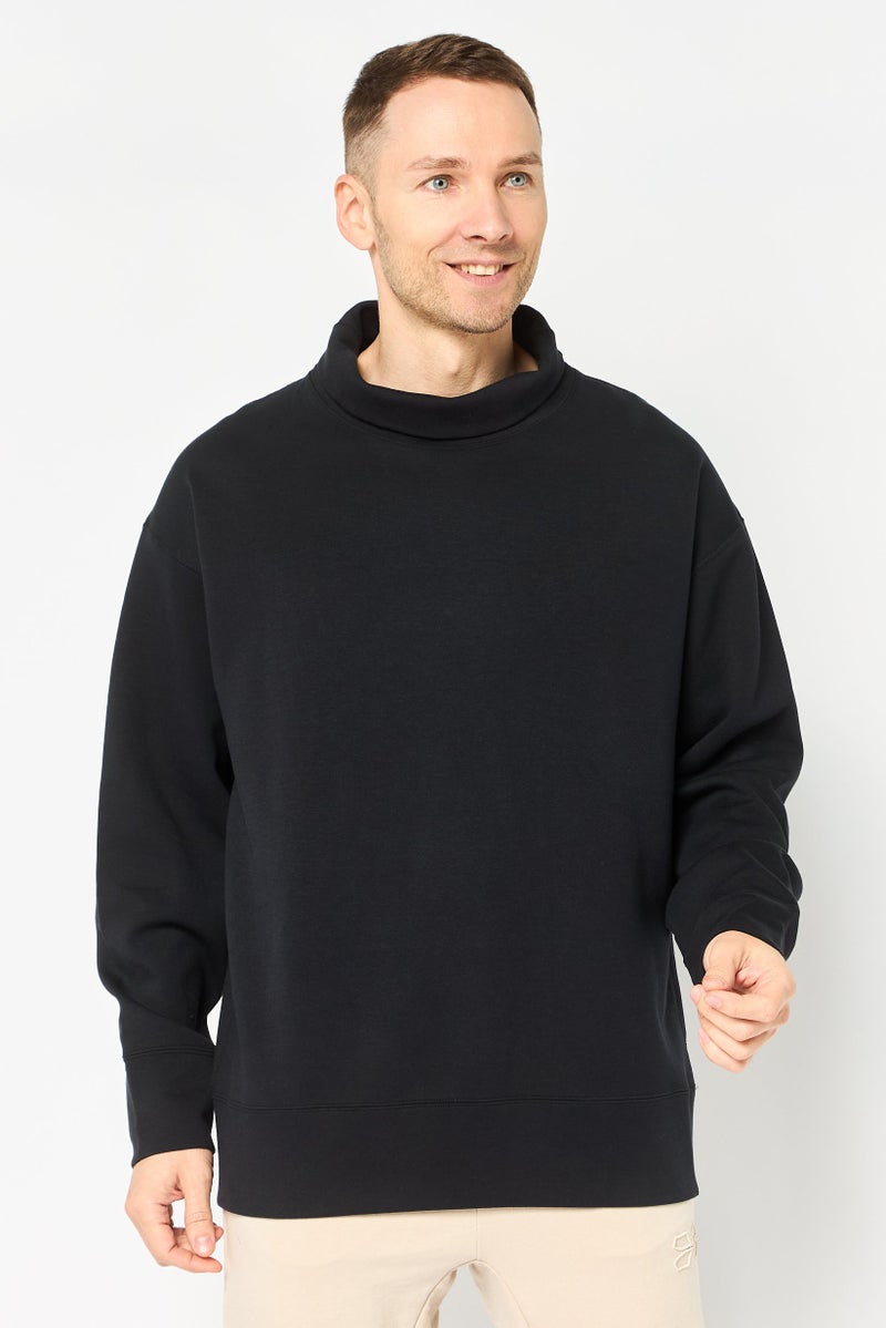 Nike Men Sportswear Fit Long Sleeve Training Sweatshirt, Black - Image 1