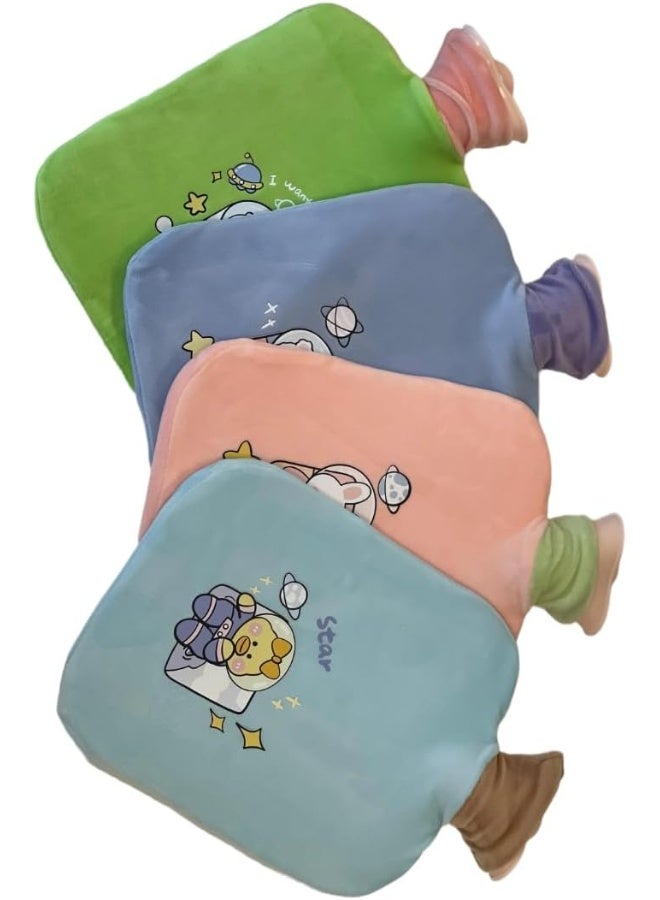 Generic Hot Water Bottle with Cute Animal Space Design Cover, 2000ml, Pain Relief and Comfort  - Image 5