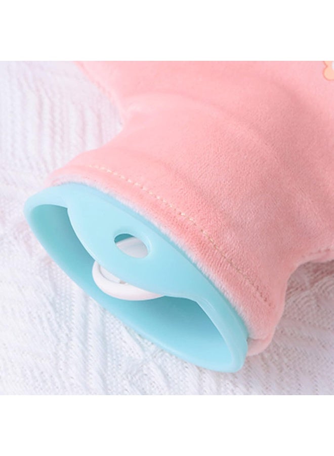 Generic Hot Water Bottle with Cute Animal Space Design Cover, 2000ml, Pain Relief and Comfort  - Image 3