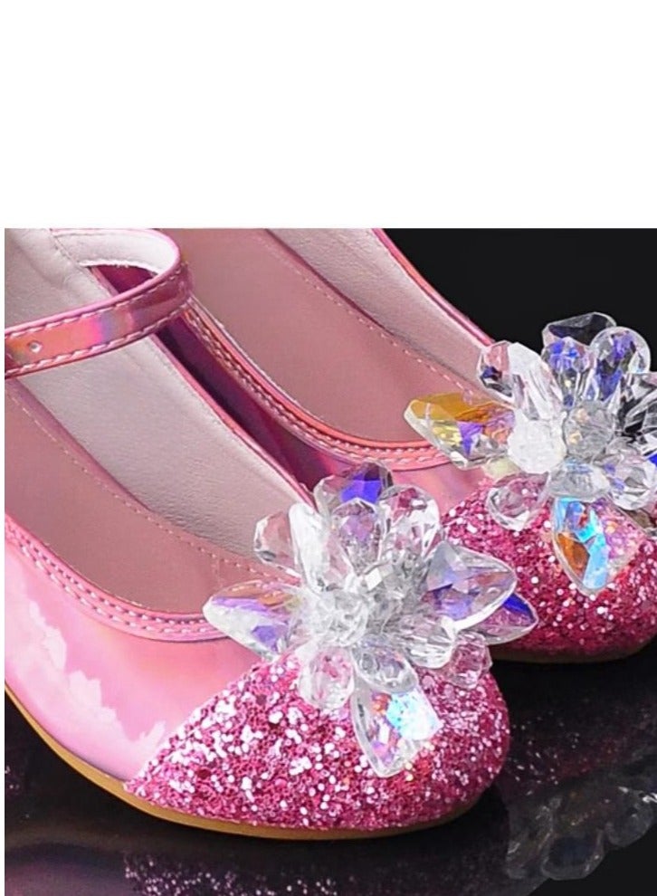 Girl Princess Crystal Soft soled Single Shoes Performance Matching Dress - Image 2
