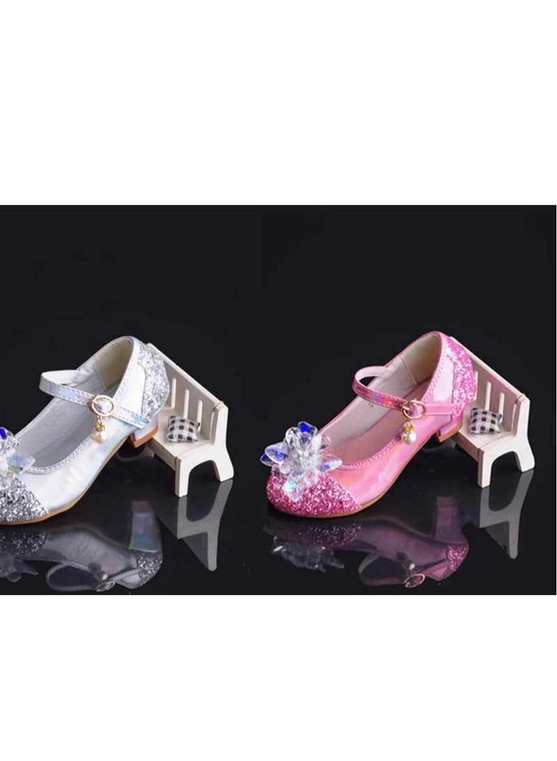 Girl Princess Crystal Soft soled Single Shoes Performance Matching Dress - Image 4