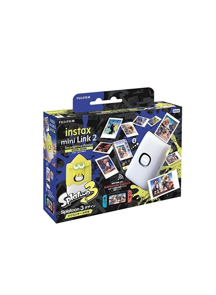 FUJIFILM Instax Mini Link 2 Portable Smartphone Printer Special Edition Clay White - Splatoon 3 - Image 3