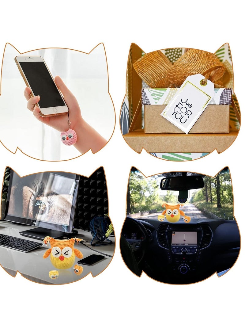 KASTWAVE - طقم كروشيه للحرفيين المبتدئين لإنشاء بوم لطيف يشمل خيوط وإبر وتعليمات - Image 1
