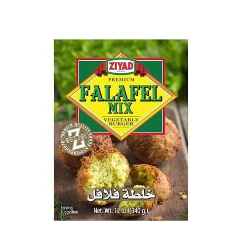 Ziyad Falafel Dry Mix  12 oz GlutenFree Vegan NonGMO No Additives No Preservatives  VeganVegetarian Spice Mix with Minced Onion Garlic Sesame  Great for Making Veggie Burgers and Snacks - Image 1