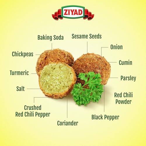 Ziyad Falafel Dry Mix  12 oz GlutenFree Vegan NonGMO No Additives No Preservatives  VeganVegetarian Spice Mix with Minced Onion Garlic Sesame  Great for Making Veggie Burgers and Snacks - Image 5