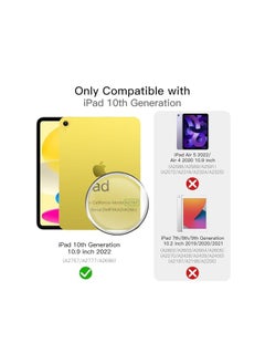 Jetech Magnetic Case For Ipad 10 10.9 Inch 2022 Model 10Th Generation Magnetic Attachment Slim Tablet Cover With Auto Wake Sleep Yellow  - Image 2