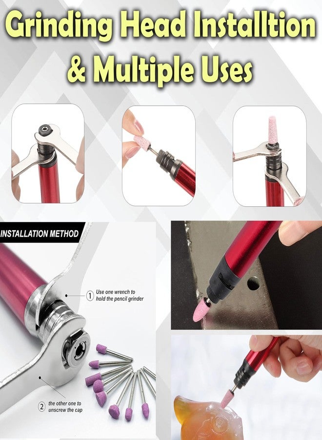 Digital Craft مجموعة أدوات طحن دقيقة احترافية من Digital Craft، من نوع قلم الرصاص 1/8 بوصة، بقطر 3 مم، للنقش والتلميع والتفصيل الدقيق. - Image 3