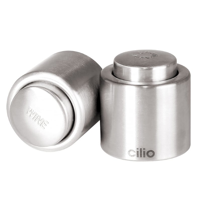 Cilio Stainless Steel Champagne Sealer, Bottle Stopper for Sealing Champagne Bottles Large - Image 3