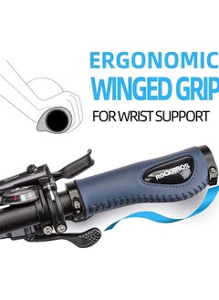 Rockbros ROCKBROS Bike Handle Grips Ergonomics Design Soft Gel Dual Lock on Bicycle Handlebar Grips for Mountain MTB MBX Bike Electric Scooter  - Image 3