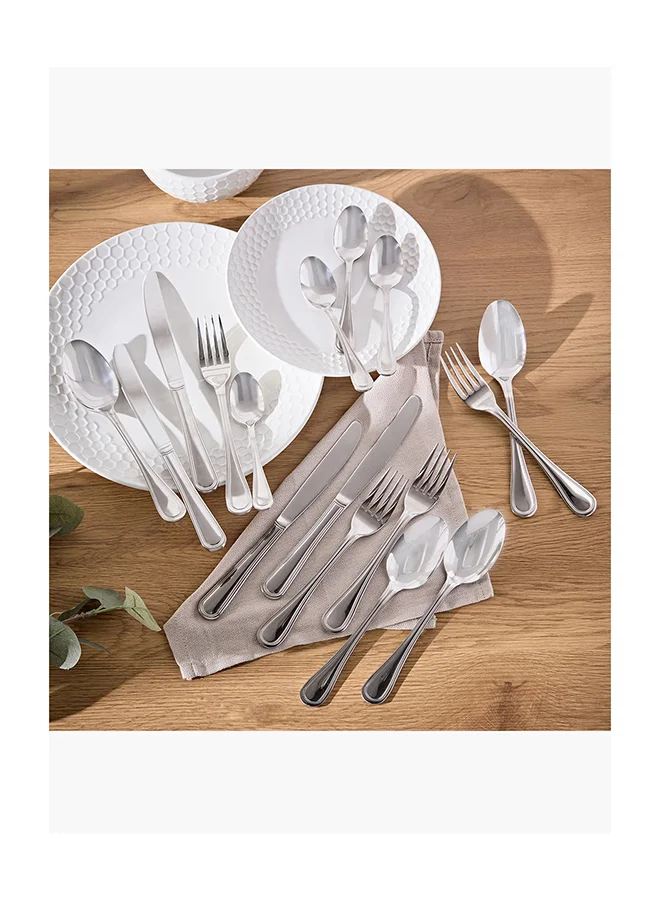 Home Box Ridge 16-Piece 18/10 Stainless Steel Cutlery Set -