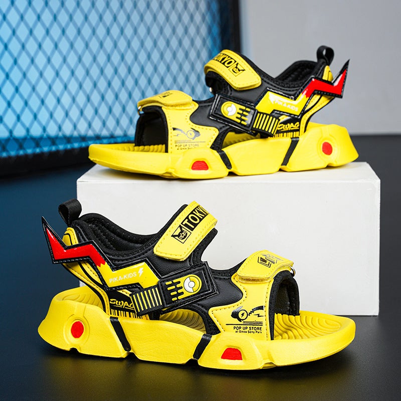 Summer Children'S Sandals Boys Cartoon Fashion Shoes Open Toe Beach Shoes Wading Shoes Baby Shoes Sandals Children'S Shoes - Image 3