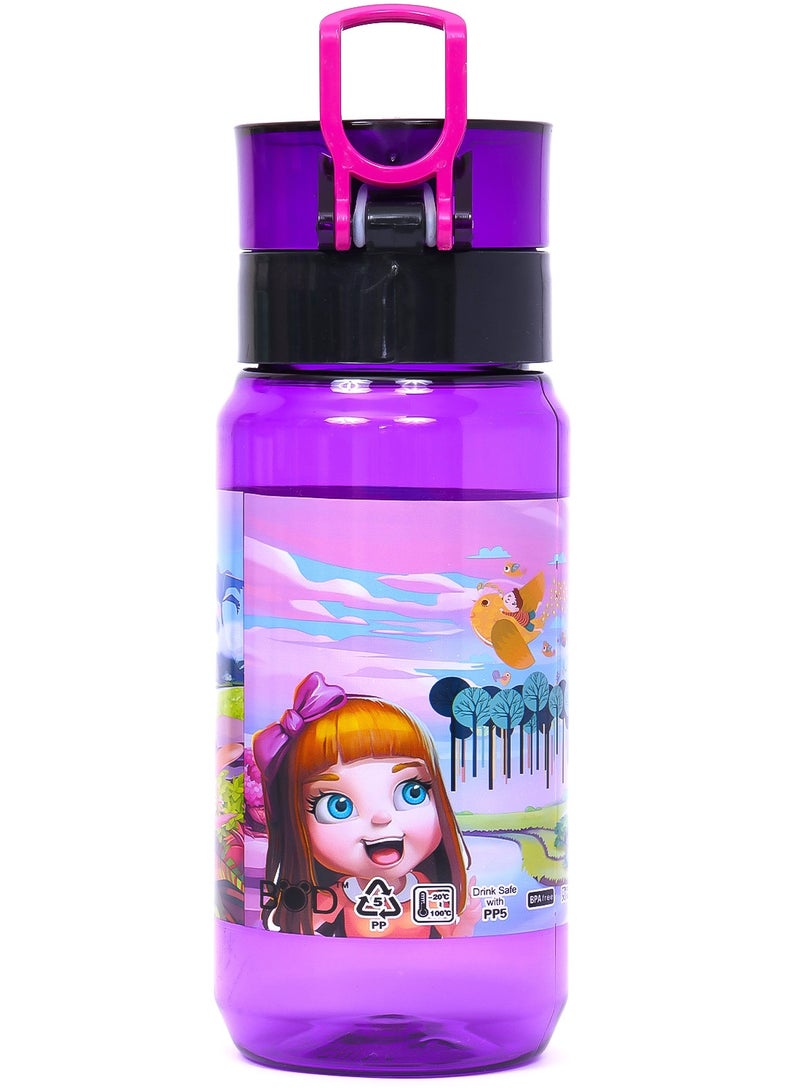 Eazy Kids زجاجة ماء للأطفال سهلة الاستخدام 500 مل - بنفسجي - Image 2