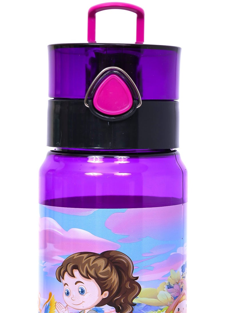 Eazy Kids زجاجة ماء للأطفال سهلة الاستخدام 500 مل - بنفسجي - Image 3