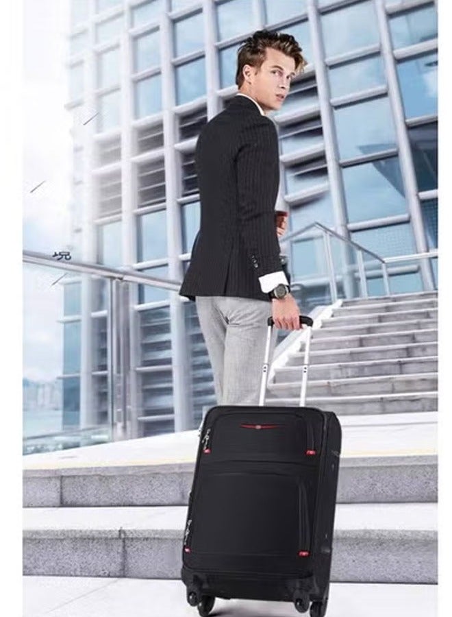 keke 4 Piece Purple Softside Spinner Luggage Set Expandable Travel Suitcases with Telescoping Handles & 360° Wheels  - Image 5
