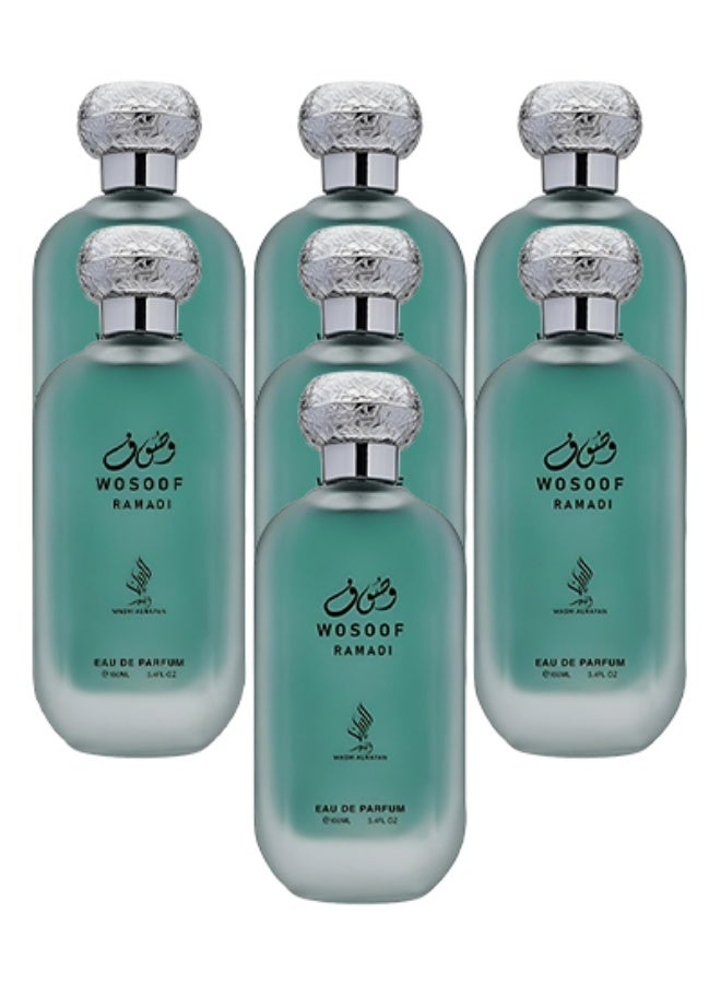Alrayan 7 Pieces Wosoof Ramadi Wasm Al Rayan Perfume For Unisex 100ml EDP - Image 1