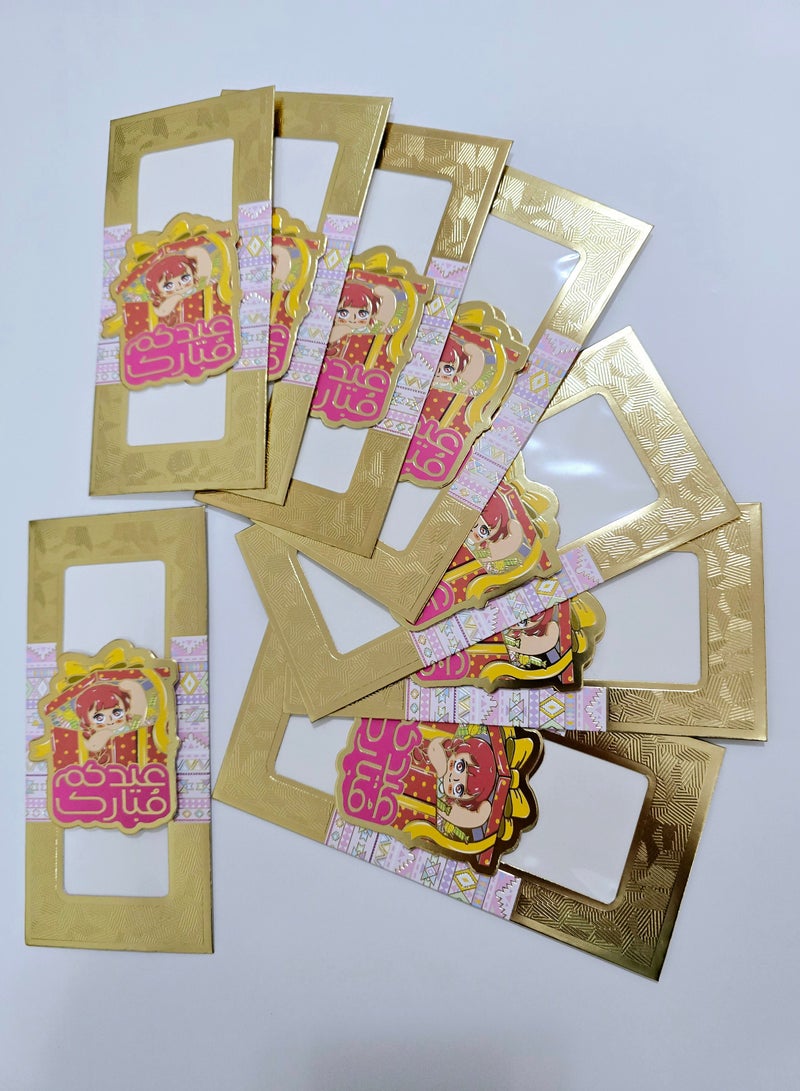 Al Zaabiah Eid Red Hair Envelope for Girls | Festive Eidi Money Holder for Ramadan & Eid - Image 4